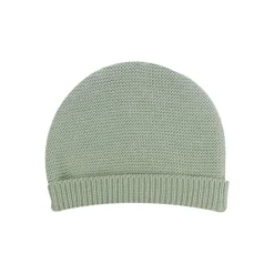 Ensemble naissance bébé brassière, bonnet et chaussons - vert olive