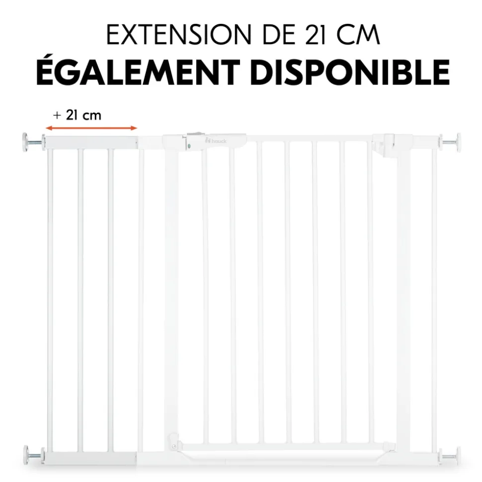 Extension pour barrière de sécurité 9 cm white