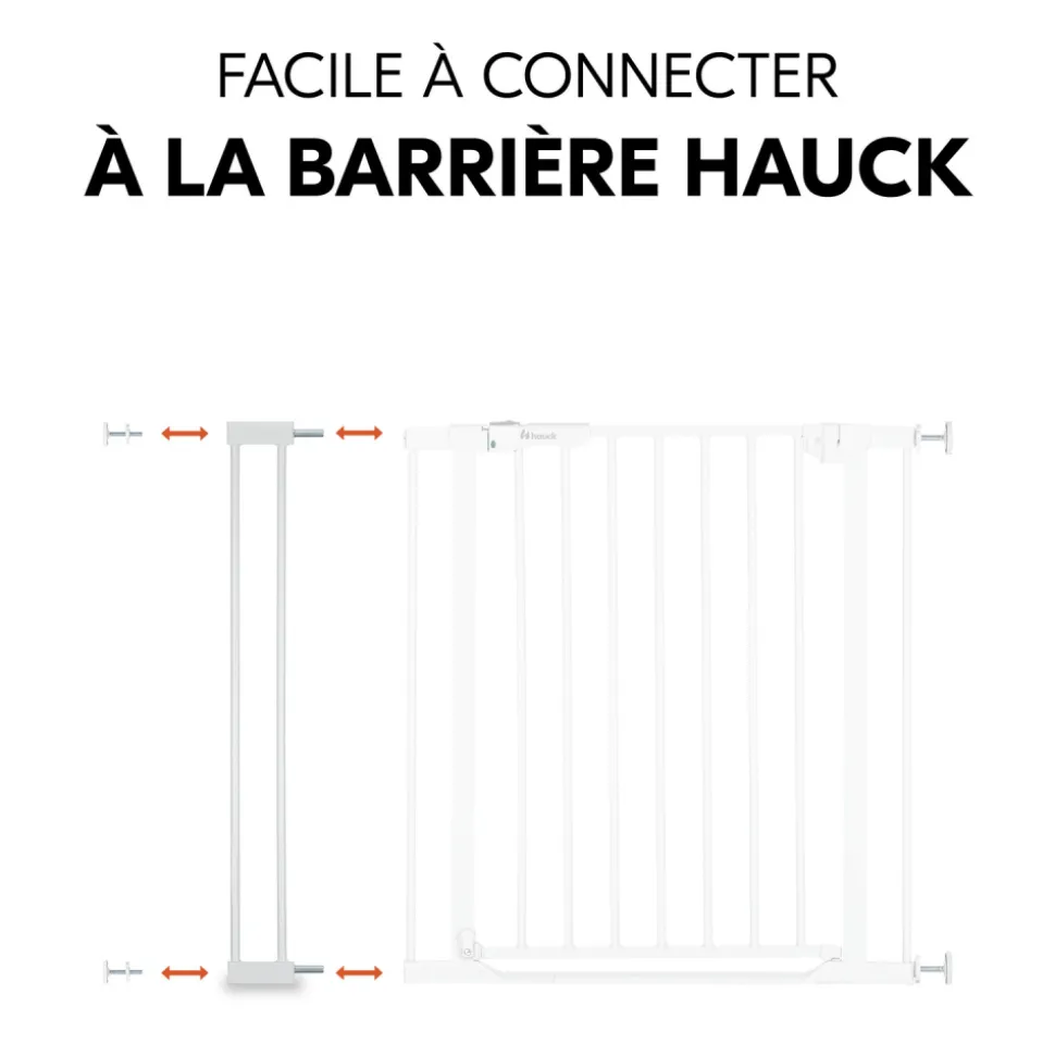 Extension pour barrière de sécurité 9 cm white