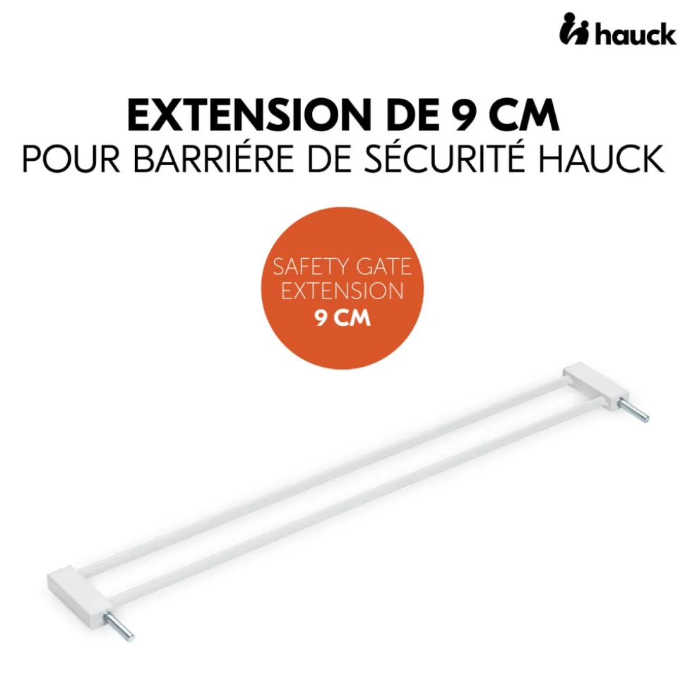 Extension pour barrière de sécurité 9 cm white