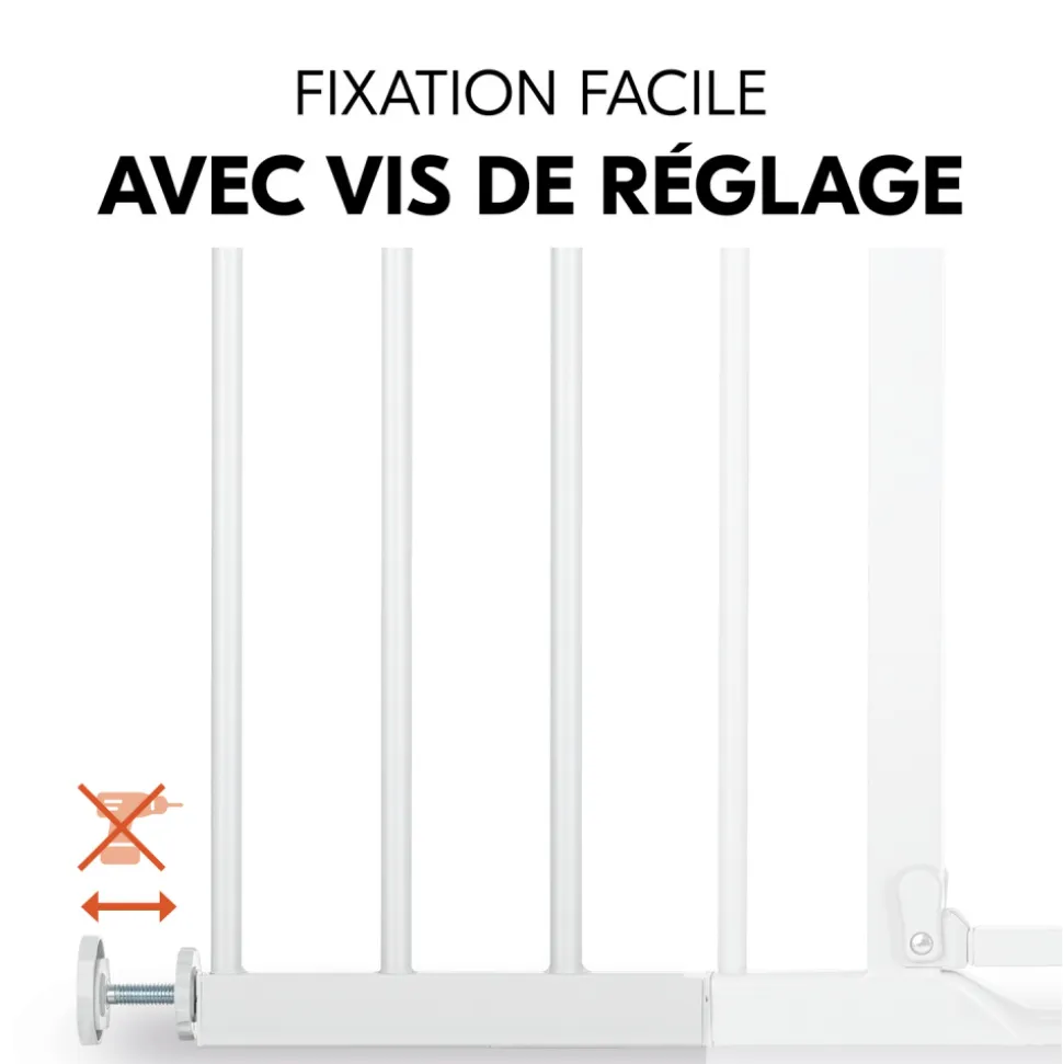 Extension pour barrière de sécurité 21 cm black