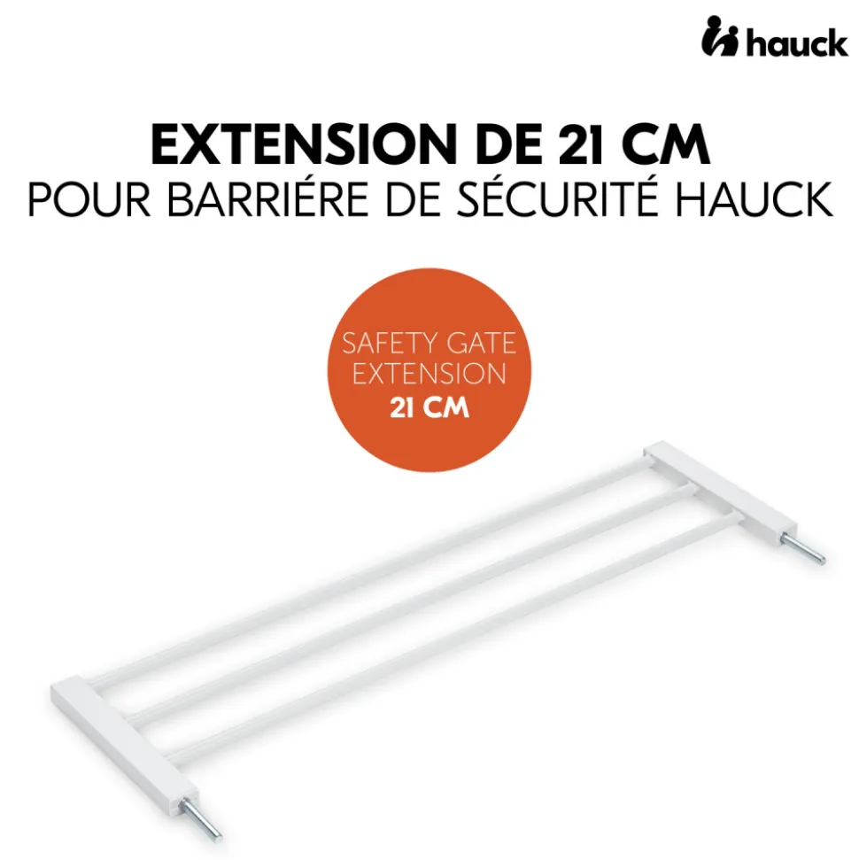 Extension pour barrière de sécurité 21 cm black