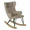 Fauteuil à bascule enfant luxe argile