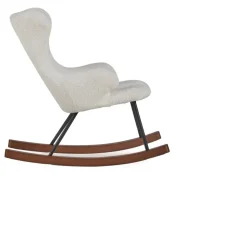 Fauteuil à bascule enfant luxe crème
