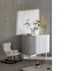 Fauteuil à bascule enfant luxe crème