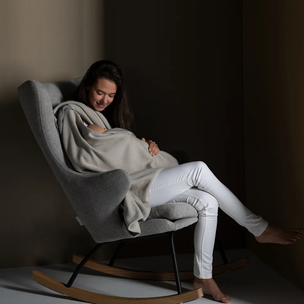 Fauteuil d'allaitement luxe sand grey
