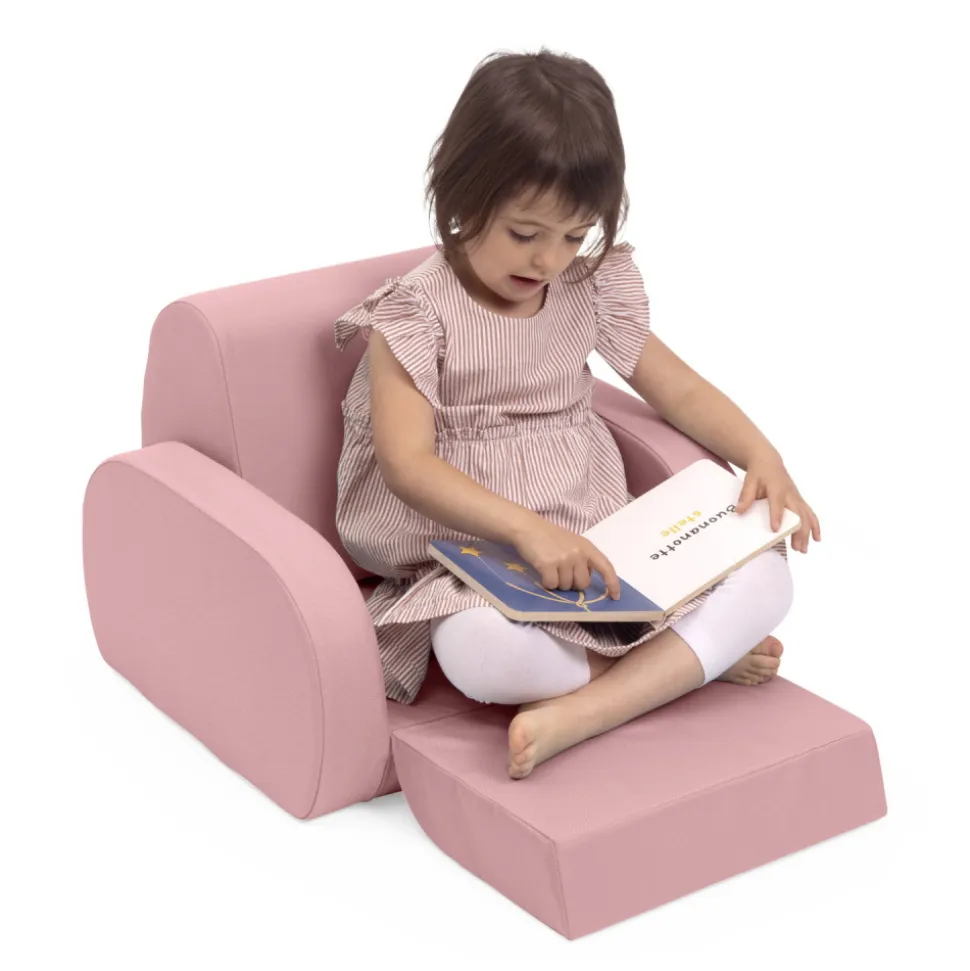 Fauteuil twist dusty pink