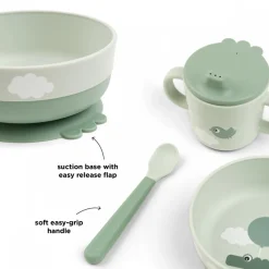 Foodie coffret premier repas happy clouds vert