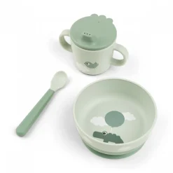 Foodie coffret premier repas happy clouds vert