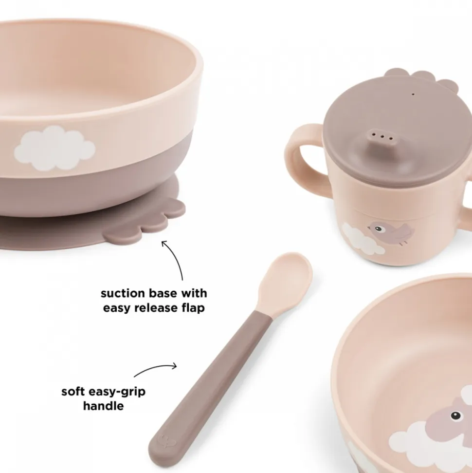 Foodie coffret premier repas happy clouds rose