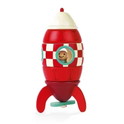 Fusée magnétique en bois
