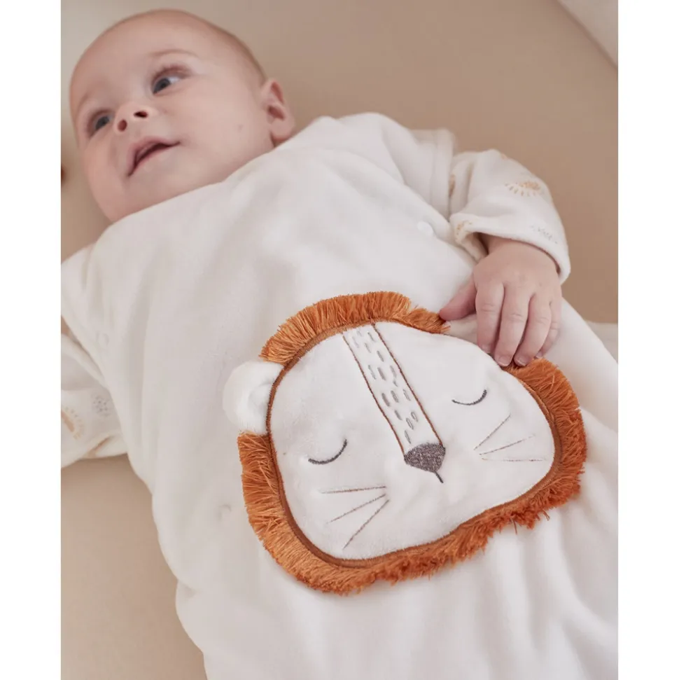Gigoteuse babou 70cm en veloudoux blanc