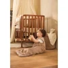 Gigoteuse bébé chaude sans manches 3-6 mois velvet milky coffee