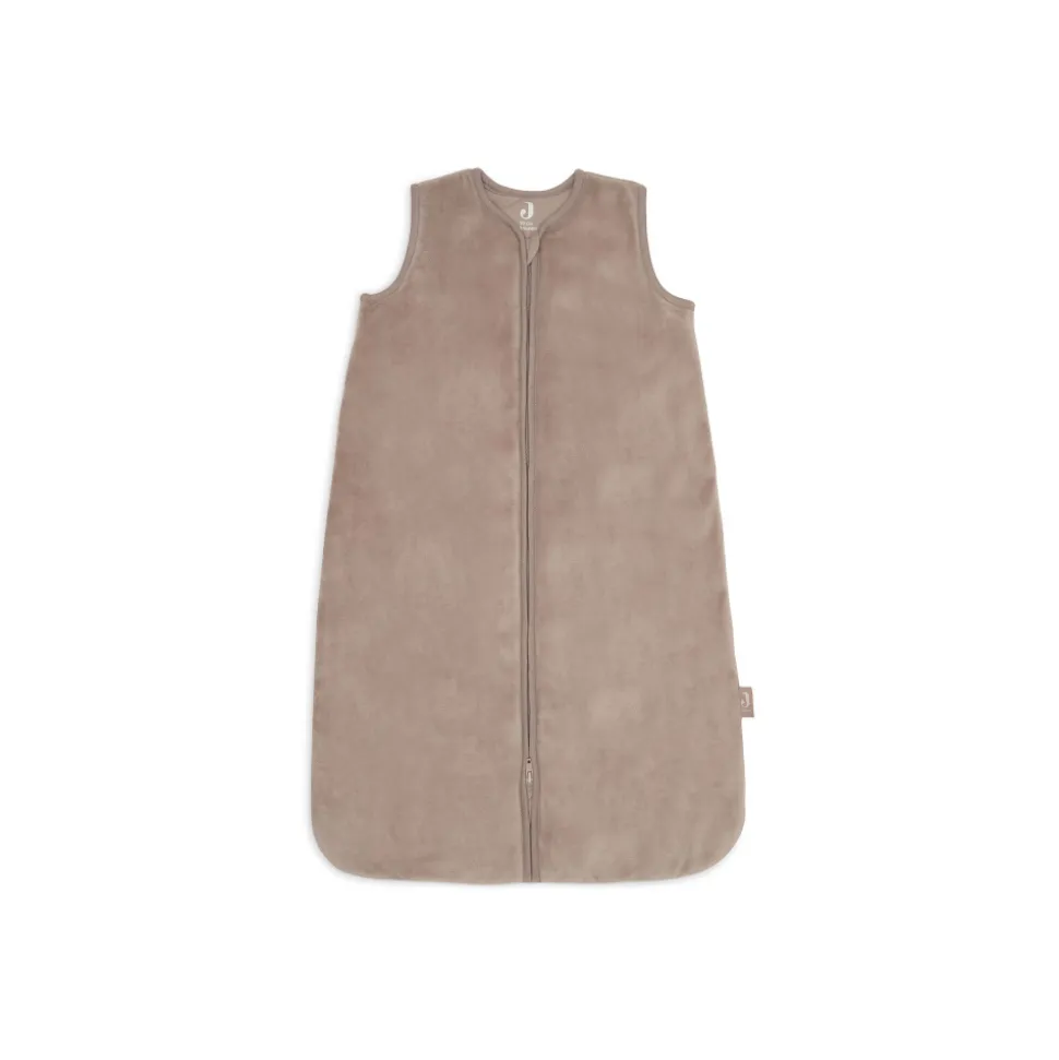 Gigoteuse bébé chaude sans manches 3-6 mois velvet milky coffee