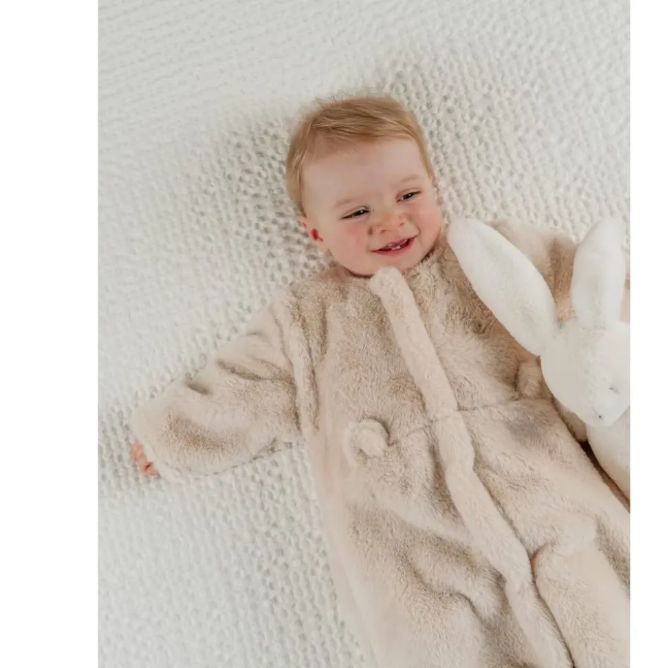 Gigoteuse bébé 100cm fausse fourrure beige mix and match