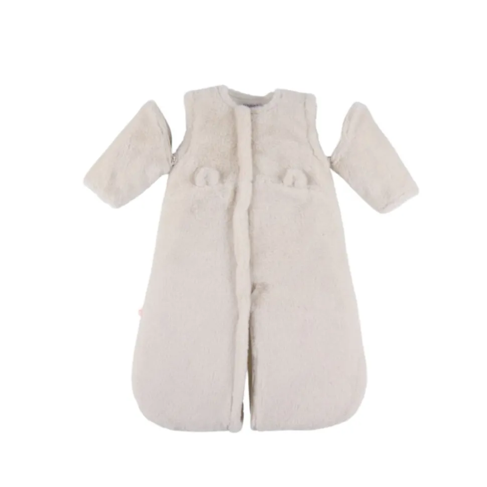 Gigoteuse bébé 70cm fausse fourrure beige mix and match