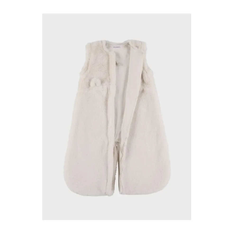 Gigoteuse bébé 70cm fausse fourrure beige mix and match