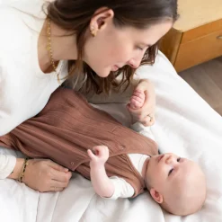Gigoteuse bébé été 1-4 mois swaddle moka