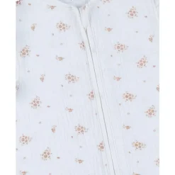 Gigoteuse 100cm, mousseline de coton bio, 6-24 mois - fleurs d'antan