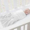 Gigoteuse d'emmaillotage été sleepsack 0-3 mois blanc