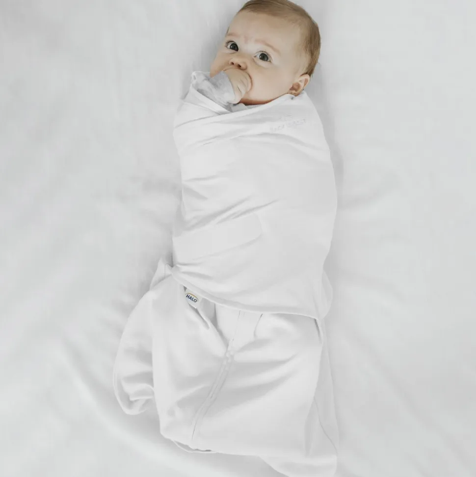 Gigoteuse d'emmaillotage été sleepsack 0-3 mois blanc
