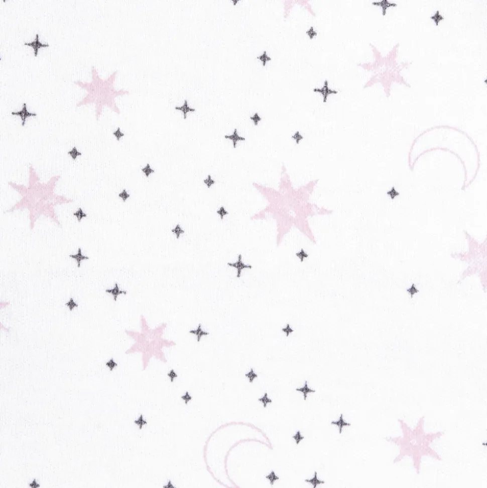 Gigoteuse d'emmaillotage été sleepsack 3-6 mois midnight moons pink