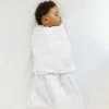 Gigoteuse d'emmaillotage été sleepsack 3-6 mois blanc