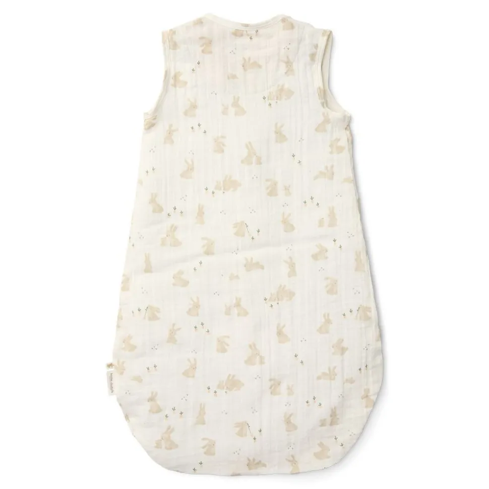 Gigoteuse d'été en gaze de coton - baby bunny - 70 cm