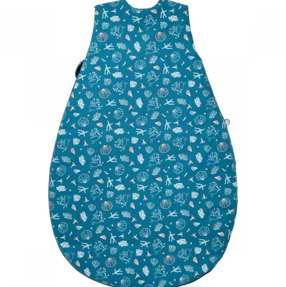 Gigoteuse naissance 0-6 mois seaside aop - 65 cm - popeline 100% coton - double jersey 100% coton - garnissage 100% polyester