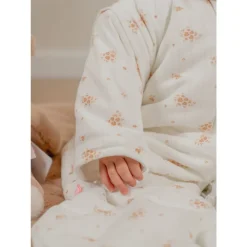 Gigoteuse nomade 70cm, coton bio, 1-6 mois - fleurs d'antan