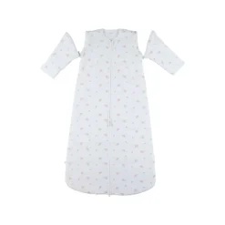 Gigoteuse nomade 100cm, coton bio, 6-24 mois, fleurs d'antan