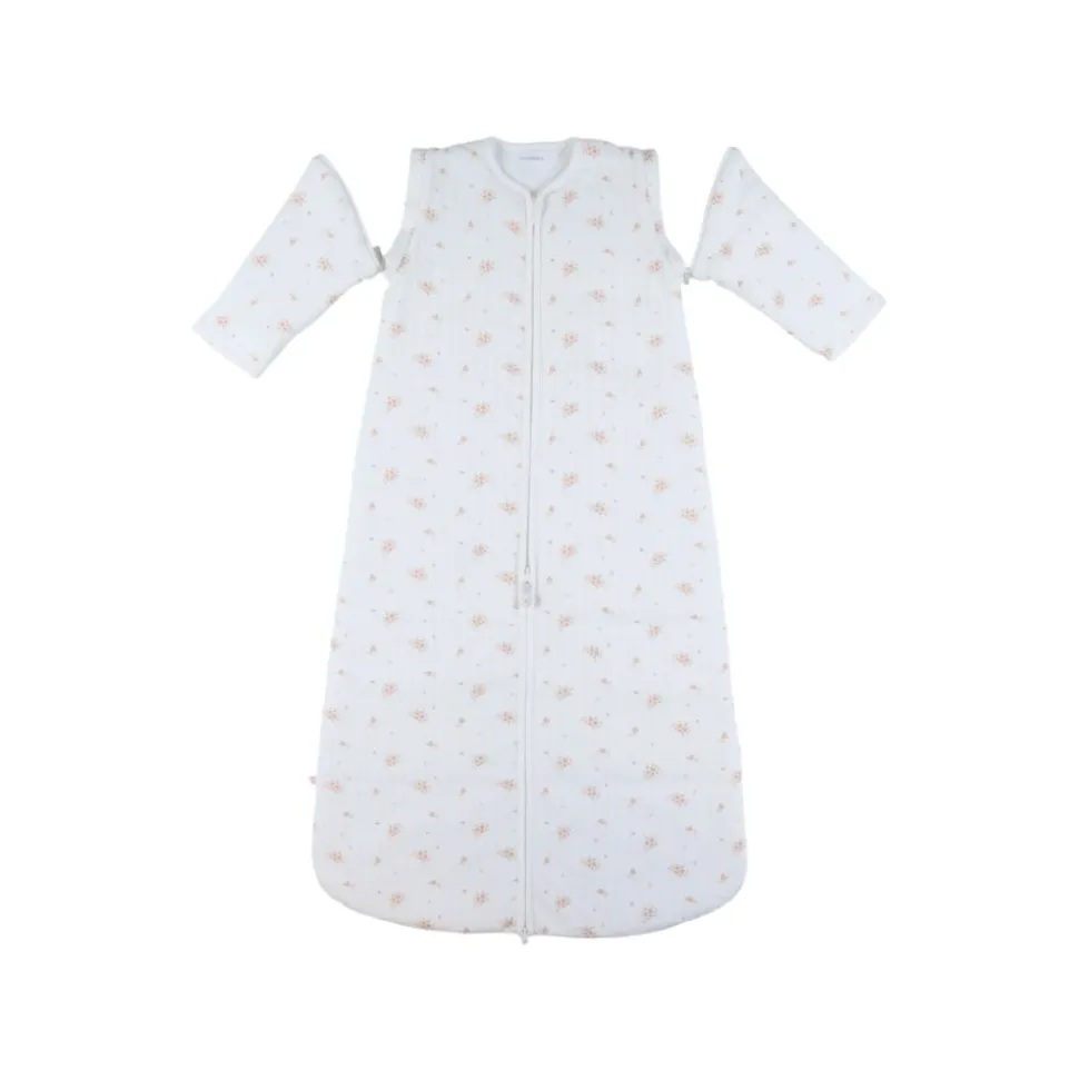 Gigoteuse nomade 100cm, coton bio, 6-24 mois, fleurs d'antan