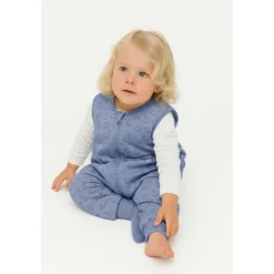 Gigoteuse à pieds avec chaussettes antidérapantes - 80 cm - bleu dinosaure - tog 2.5