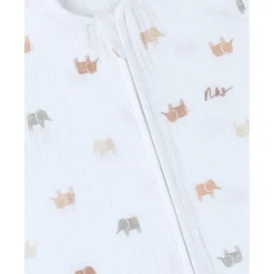 Gigoteuse été 70 cm en mousseline de coton - elephants