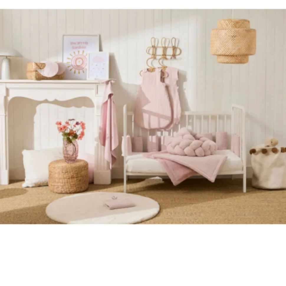 Gigoteuse été soft stripes - vieux rose - 6/18 mois