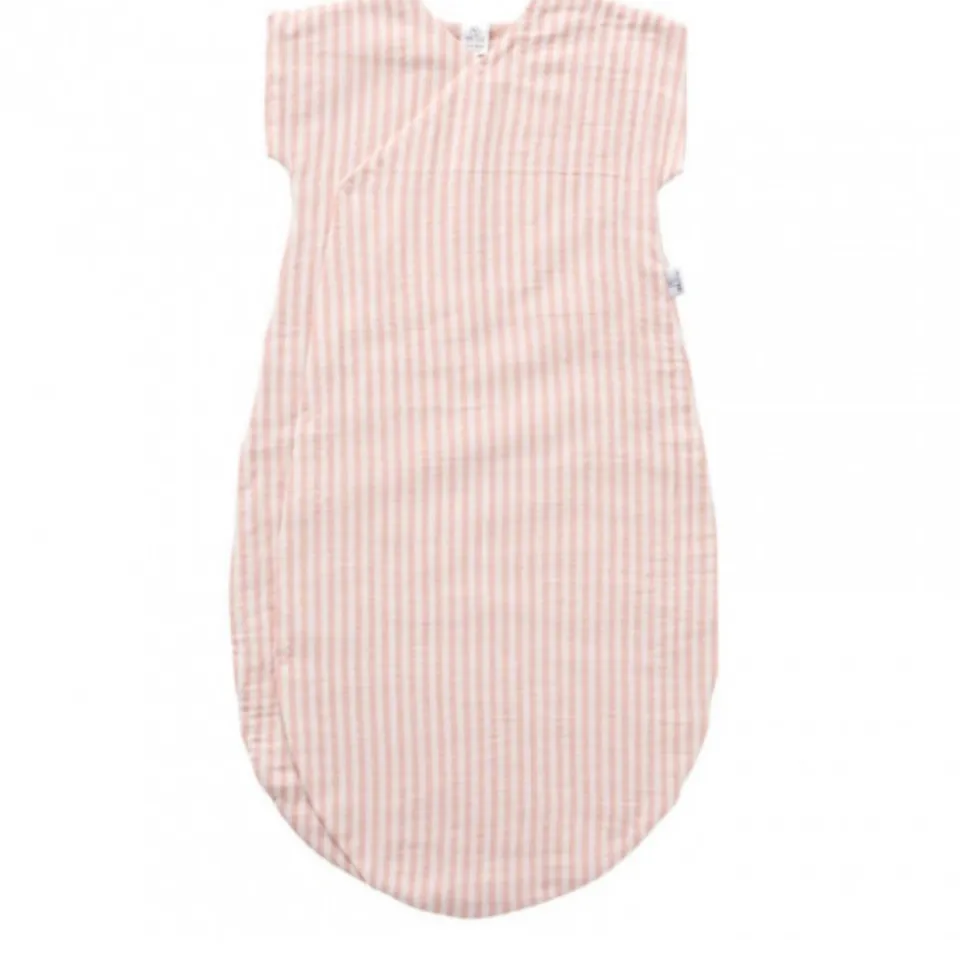 Gigoteuse été soft stripes - vieux rose - 6/18 mois