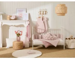 Gigoteuse été soft stripes - vieux rose - 0/6 mois