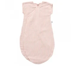 Gigoteuse été soft stripes - vieux rose - 0/6 mois