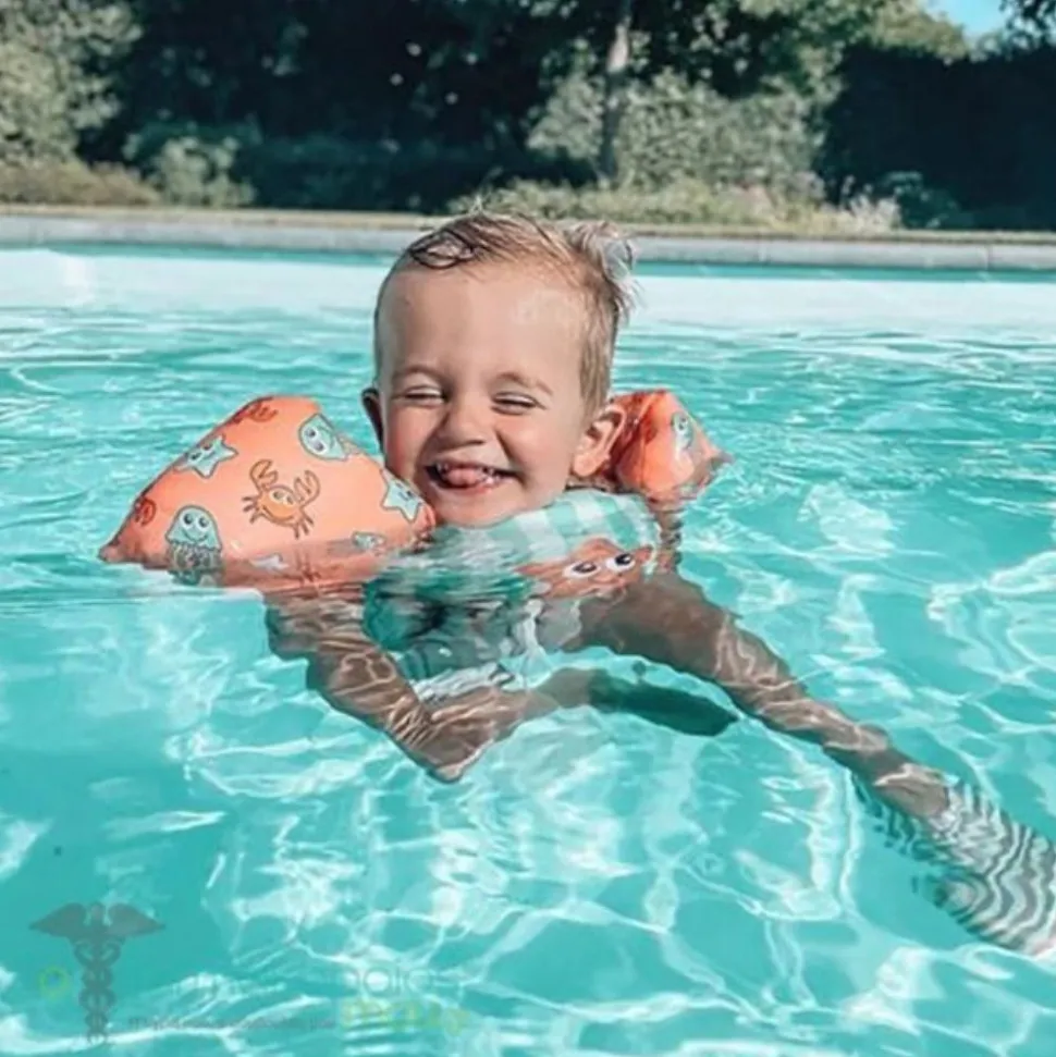 Gilet de natation avec brassards 2-6 ans - créatures marines