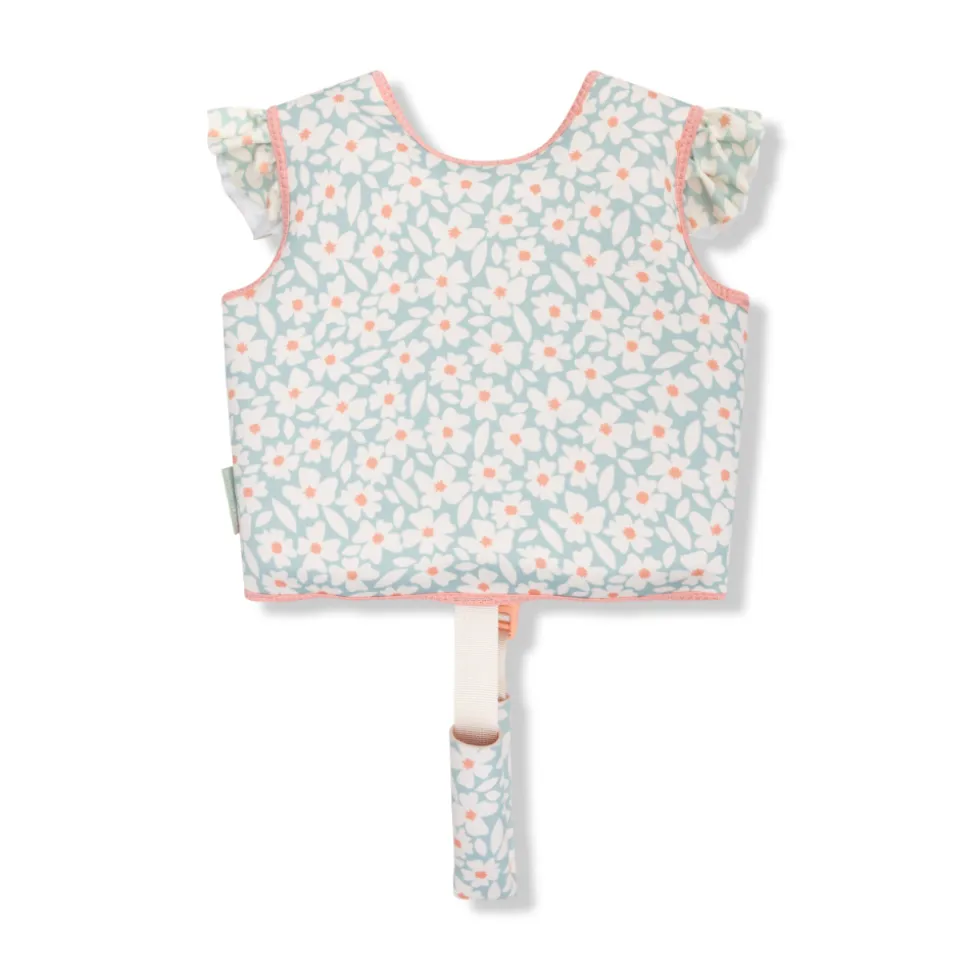 Gilet de natation enfant 3-6 ans - fleurs vertes