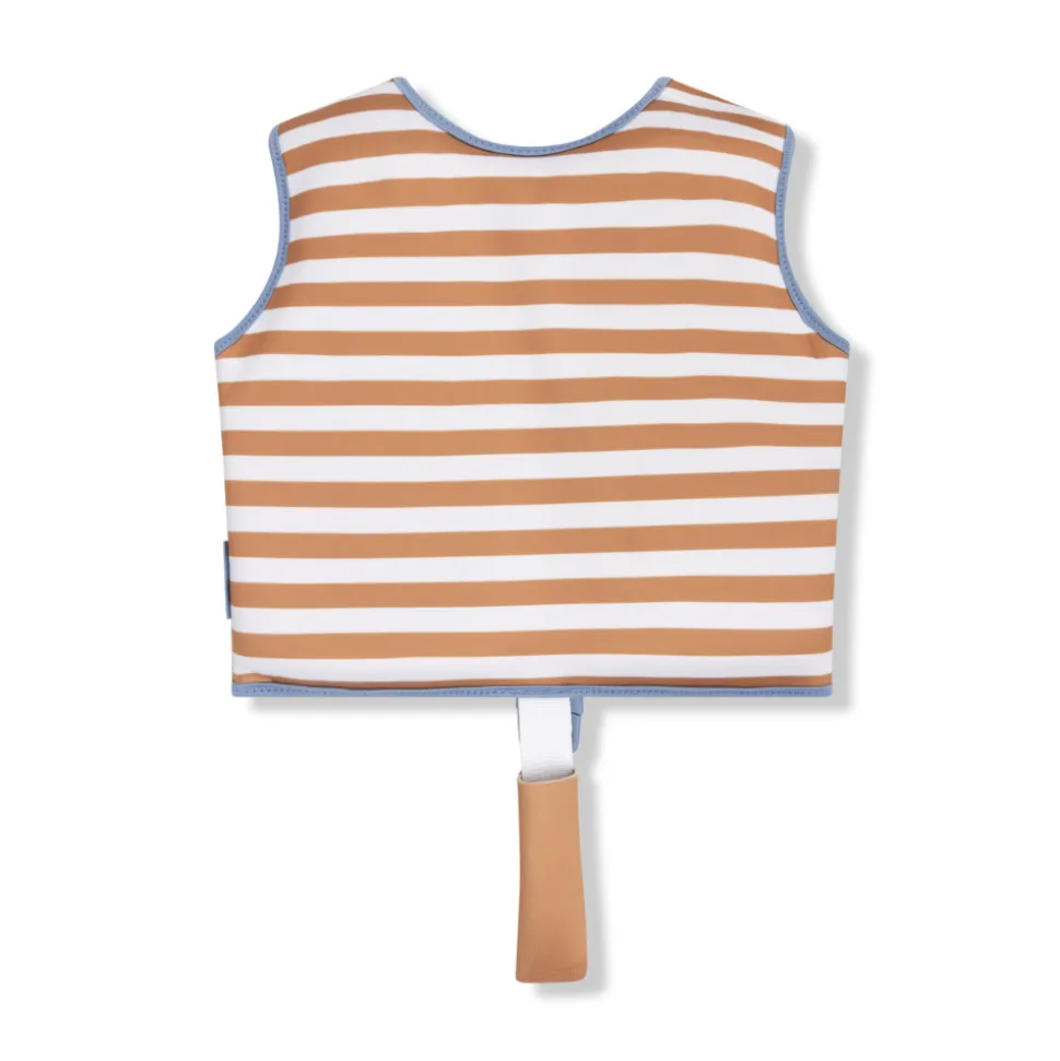 Gilet de natation enfant 3-6 ans - rayures marrons