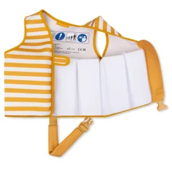 Gilet de natation enfant 3-6 ans - rayures jaunes