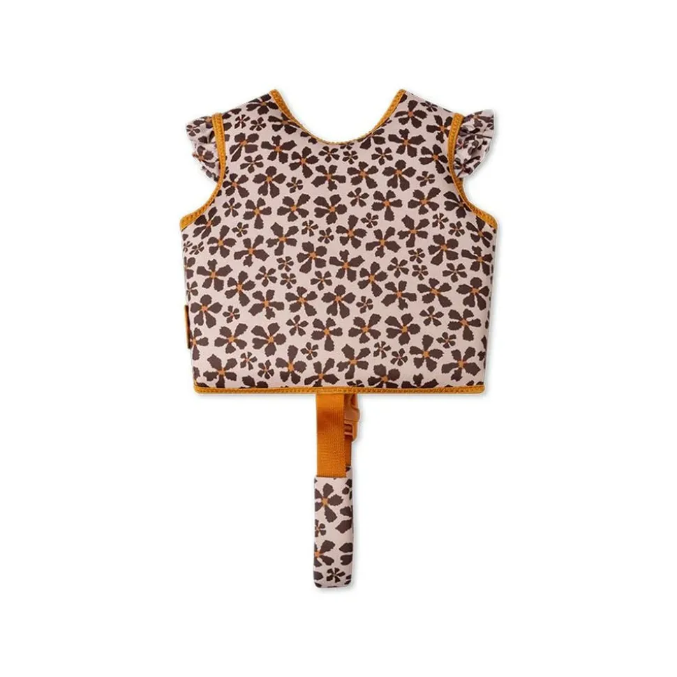 Gilet de natation fleur léopard 1-2 ans