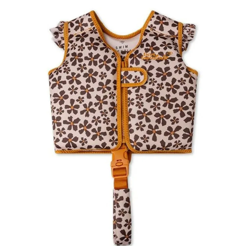 Gilet de natation fleur léopard 1-2 ans