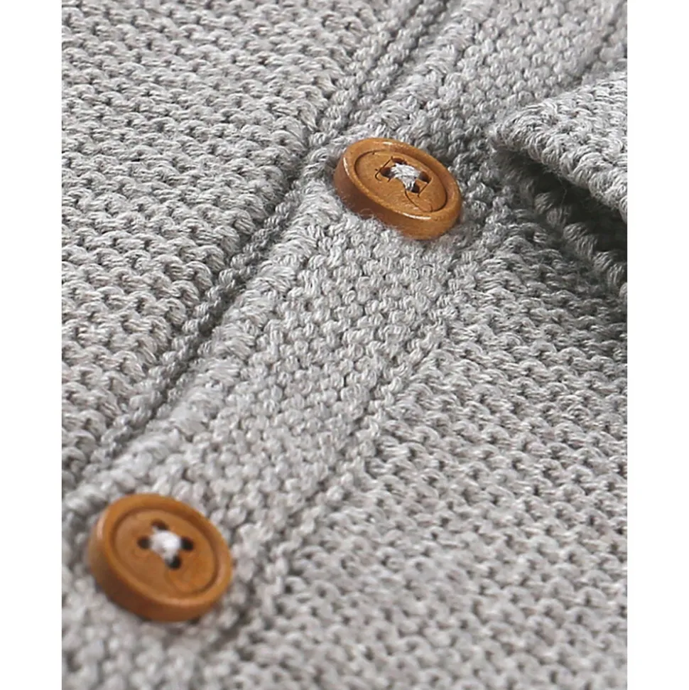 Gilet maille gris chiné 3 mois