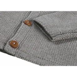 Gilet maille gris chiné 3 mois