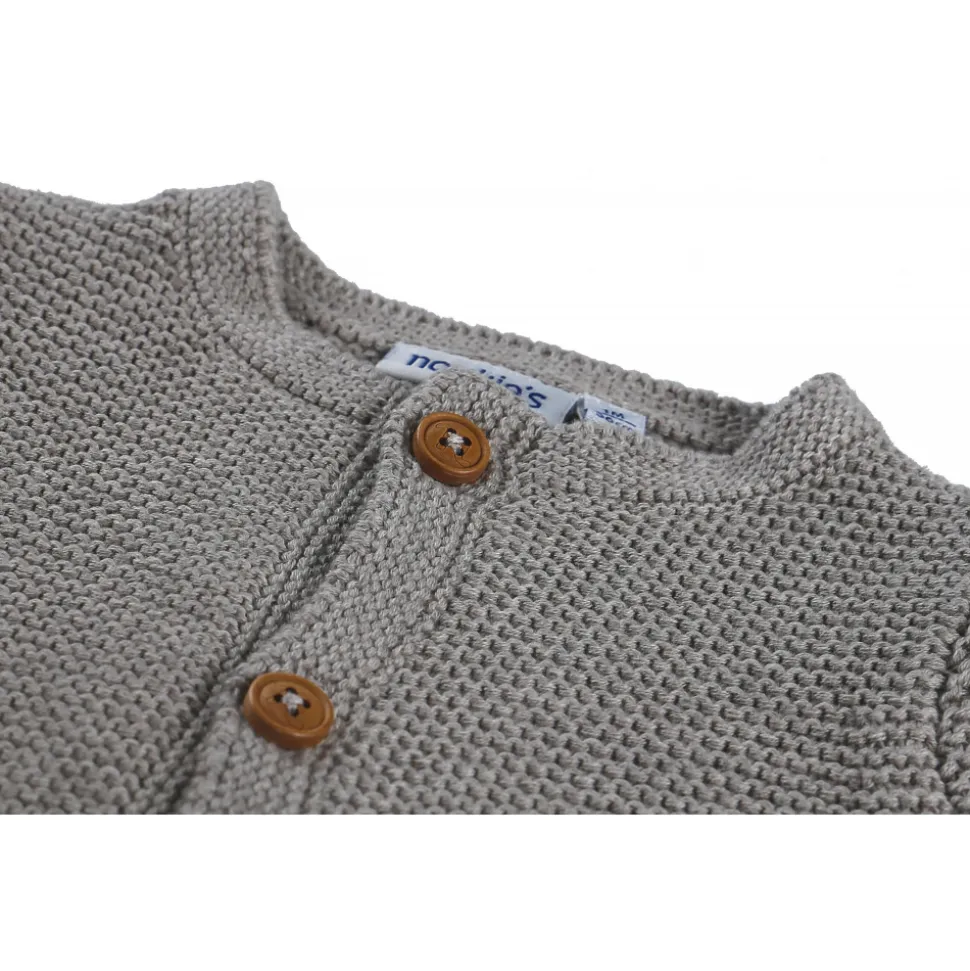 Gilet maille gris chiné 3 mois