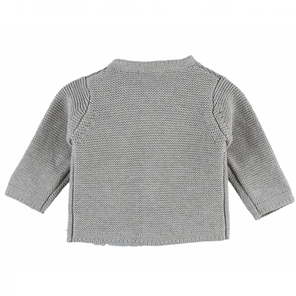 Gilet maille gris chiné 6 mois