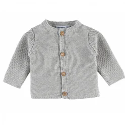 Gilet maille gris chiné 6 mois