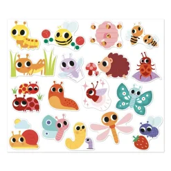 100 gommettes stickers petites bêtes